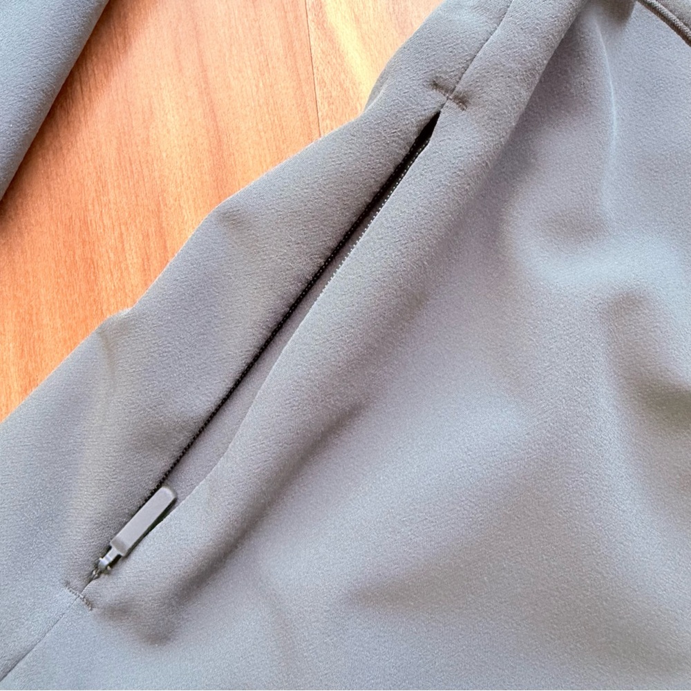 Athleta Endless Primatwill Waist Tie Blazer‎ Jacket Career Casual Olive Green 6 - Picture 12 of 14